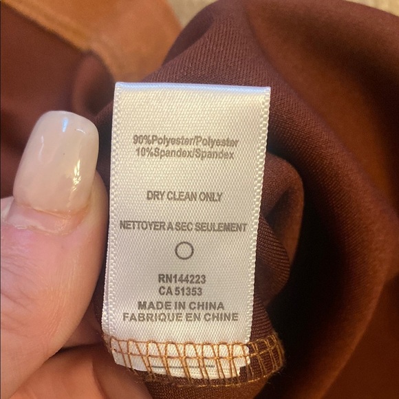 Bishop + Young Gemma Suede Dress in Tan Size L - Picture 7 of 8